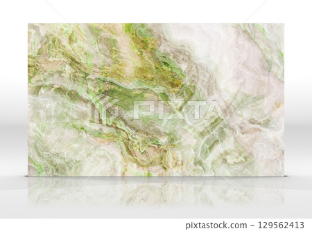 Green Onyx marble tile texture 129562413