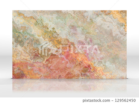 Multicolor Onyx marble tile texture Multicolor Onyx marble tile texture 129562450