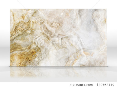 Golden Onyx marble tile texture 129562459