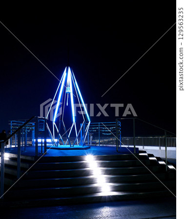 Beautiful night view of Sapporo Beautiful night view of Sapporo 129563235