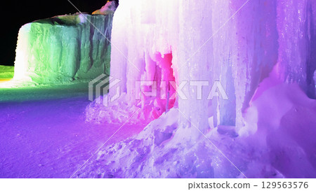 冰層覆蓋著冰 129563576