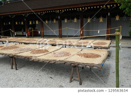 Sun-dried plums at Kitano Tenmangu Shrine 129563634