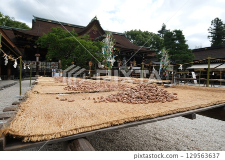 Sun-dried plums at Kitano Tenmangu Shrine 129563637