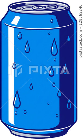 water drops on metal surface 129565246