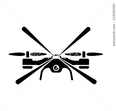 Drone vector icon illustration (inspection and inspection) Drone vector icon illustration (inspection and inspection) 129565405