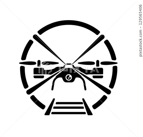 Drone vector icon illustration (inspection and inspection) Drone vector icon illustration (inspection and inspection) 129565406