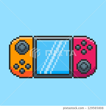 Pixel art Handheld Game Console game asset design 129565808