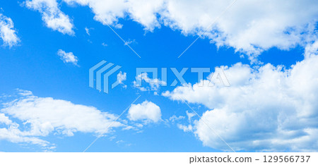 藍天白雲的簡單風景 藍天白雲的簡單風景 129566737