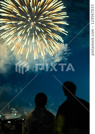[Fireworks Scene] Fireworks at the 40th Natori Summer Festival 129567833