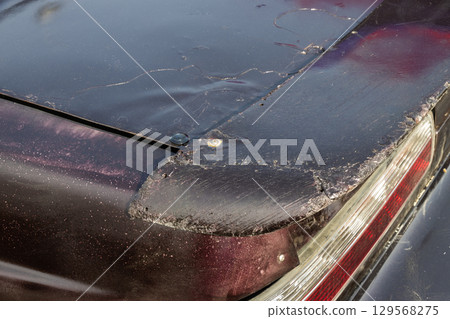 Repairing the deteriorated body of an old car Repairing the deteriorated body of an old car 129568275