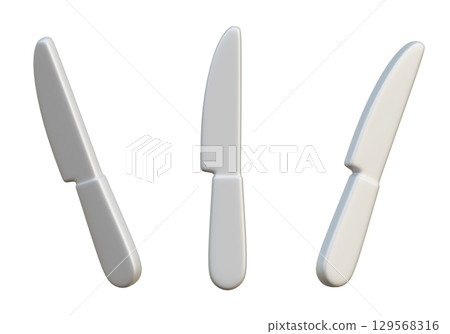 Cartoon Style Knife 3D Graphic Cartoon Style Knife 3D Graphic 129568316