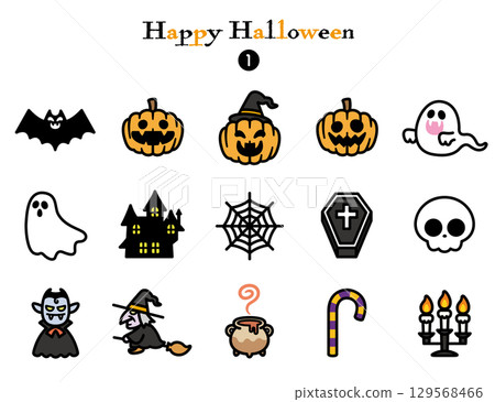 Simple Icon Collection Halloween 129568466