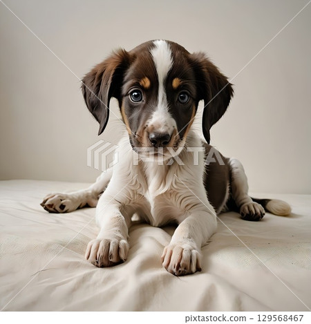Saluki puppy lying down 129568467