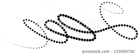 Line dot of spiral and wave, symbol, icon. Design element Line dot of spiral and wave, symbol, icon. Design element 129568792