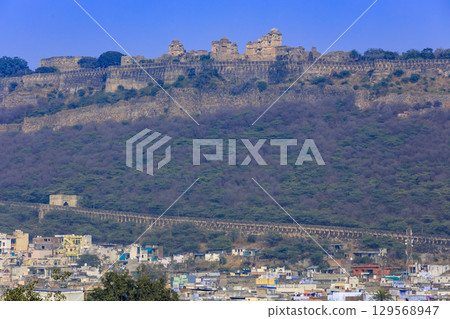 Meera Palace in Chittorgarh Fort seen from Chittorgarh city 129568947