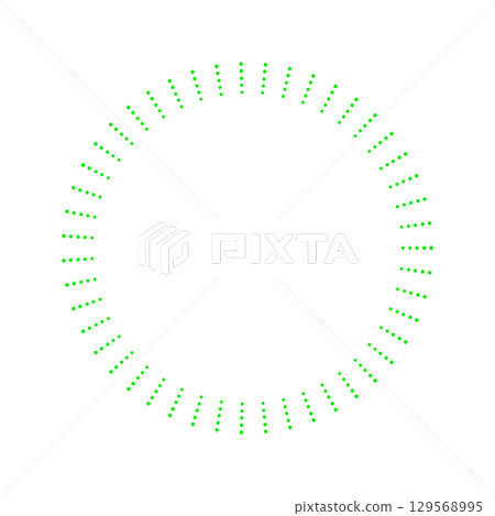Neon green dotted circular sunburst - a simple and pop round frame/decoration Neon green dotted circular sunburst - a simple and pop round frame/decoration 129568995