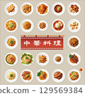 中餐插圖素材集 129569384