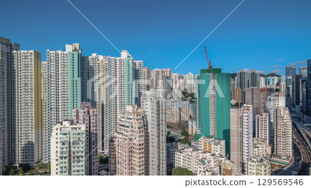 Aug 10 2025 Ngau Tau Kok Urban Landscape in Kowloon Hong Kong Aug 10 2025 Ngau Tau Kok Urban Landscape in Kowloon Hong Kong 129569546