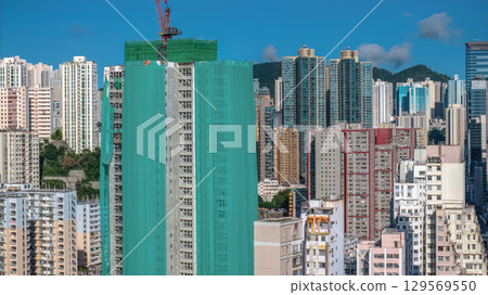 Aug 10 2025 Ngau Tau Kok Urban Landscape in Kowloon Hong Kong Aug 10 2025 Ngau Tau Kok Urban Landscape in Kowloon Hong Kong 129569550