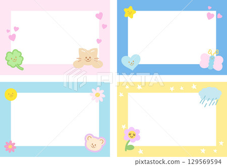 vector, frame, animals 129569594