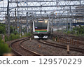 Tokaido Line Kamakura (passenger freight) railroad crossing 129570229