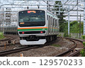 Tokaido Line Kamakura (passenger freight) railroad crossing 129570233