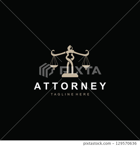 Attorney at law firm logo simple for business design inspiration template Attorney at law firm logo simple for business design inspiration template 129570636