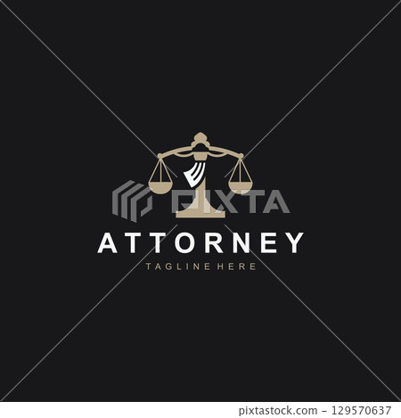 Attorney at law firm logo simple for business design inspiration template Attorney at law firm logo simple for business design inspiration template 129570637