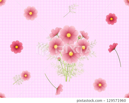 Cosmos seamless pattern C 129571960