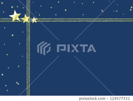 A gift box-style frame inspired by the starry sky. A stylish and simple illustration with plenty of white space. A gift box-style frame inspired by the starry sky. A stylish and simple illustration with plenty of white space. 129577331