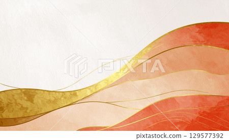 奢華的日式圖案、帶有日式圖像的背景材料(新年賀卡材料、慶祝活動、吉日) 奢華的日式圖案、帶有日式圖像的背景材料(新年賀卡材料、慶祝活動、吉日) 129577392