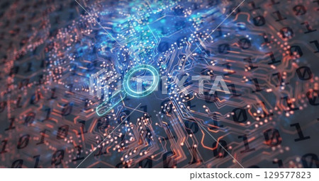 Image of communication text over reading glass and data processing Image of communication text over reading glass and data processing 129577823