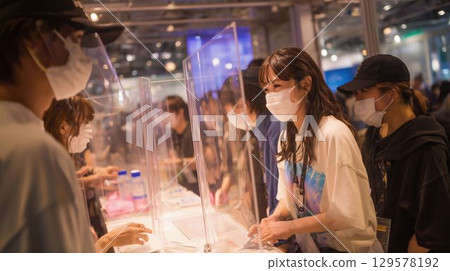 Infection prevention measures at handshake events and interaction through transparent panels 129578192