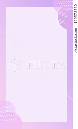 A girly and cute frame with a pastel color gradient 129578350