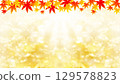 Autumn leaves and shining background, autumn image background illustration 129578823