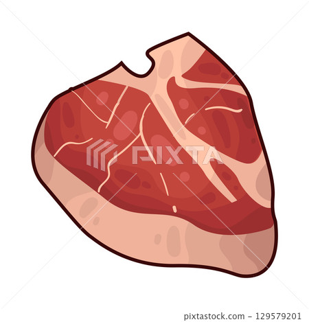 illustration of meat 129579201