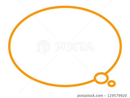 Simple and easy-to-use speech bubble 129579920