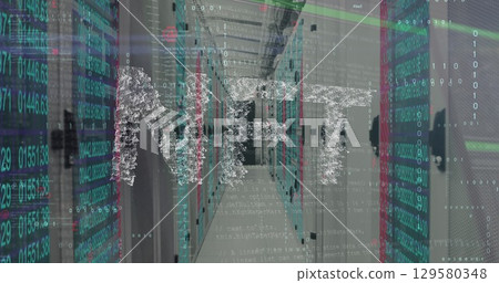 Image of nft and data processing over servers Image of nft and data processing over servers 129580348