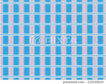 Plaid quadrangle geometric pattern 129580694