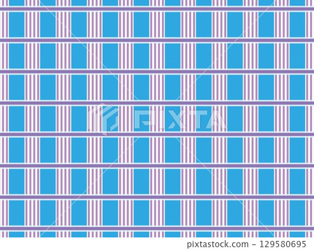 Plaid quadrangle geometric pattern 129580695