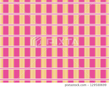 Plaid quadrangle geometric pattern 129580699