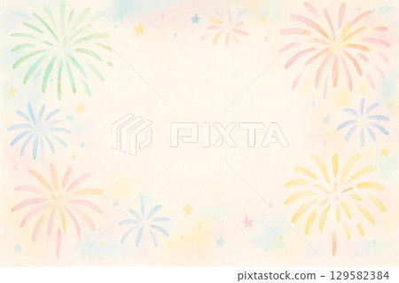 背景素材：花火大會 129582384