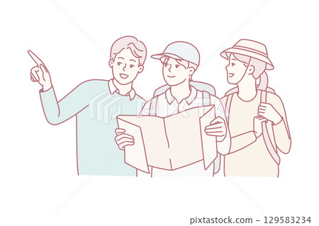 Local man help tourists finding right way 129583234