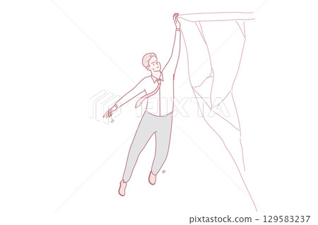 Business risk and crisis concept 129583237