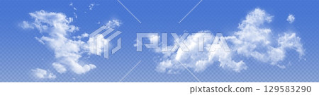 Realistic white cloud formations Realistic white cloud formations 129583290