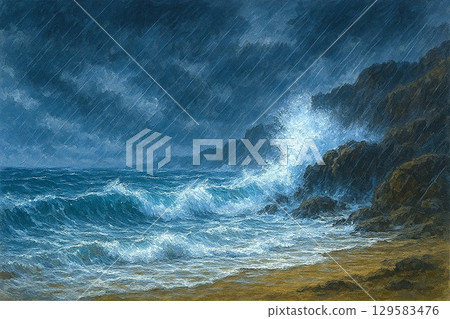 Rough sea Rough sea 129583476