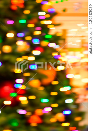 Colorful christmas tree 129585029