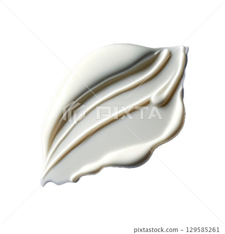Cosmetic white cream balm texture smudge isolated. White cosmetic face cream texture. png image. Lotion smear isolated on white background. Beauty skincare product swatch. BB cream smudge Cosmetic white cream balm texture smudge isolated. White cosmetic face cream texture. png image. Lotion smear isolated on white background. Beauty skincare product swatch. BB cream smudge 129585261