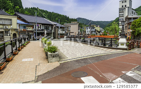兵庫縣新溫泉町湯村溫泉溫泉橋 兵庫縣新溫泉町湯村溫泉溫泉橋 129585377