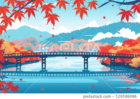 京都嵐山風景插圖 129586096